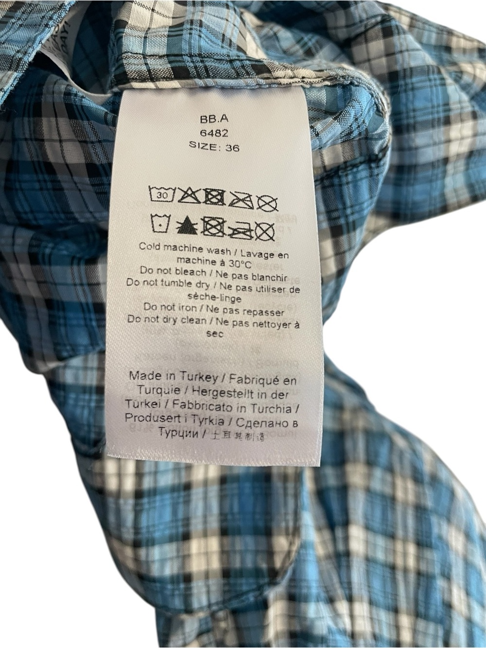 GANNI Seersucker Plaid Collar Blouse - Picture 12 of 15